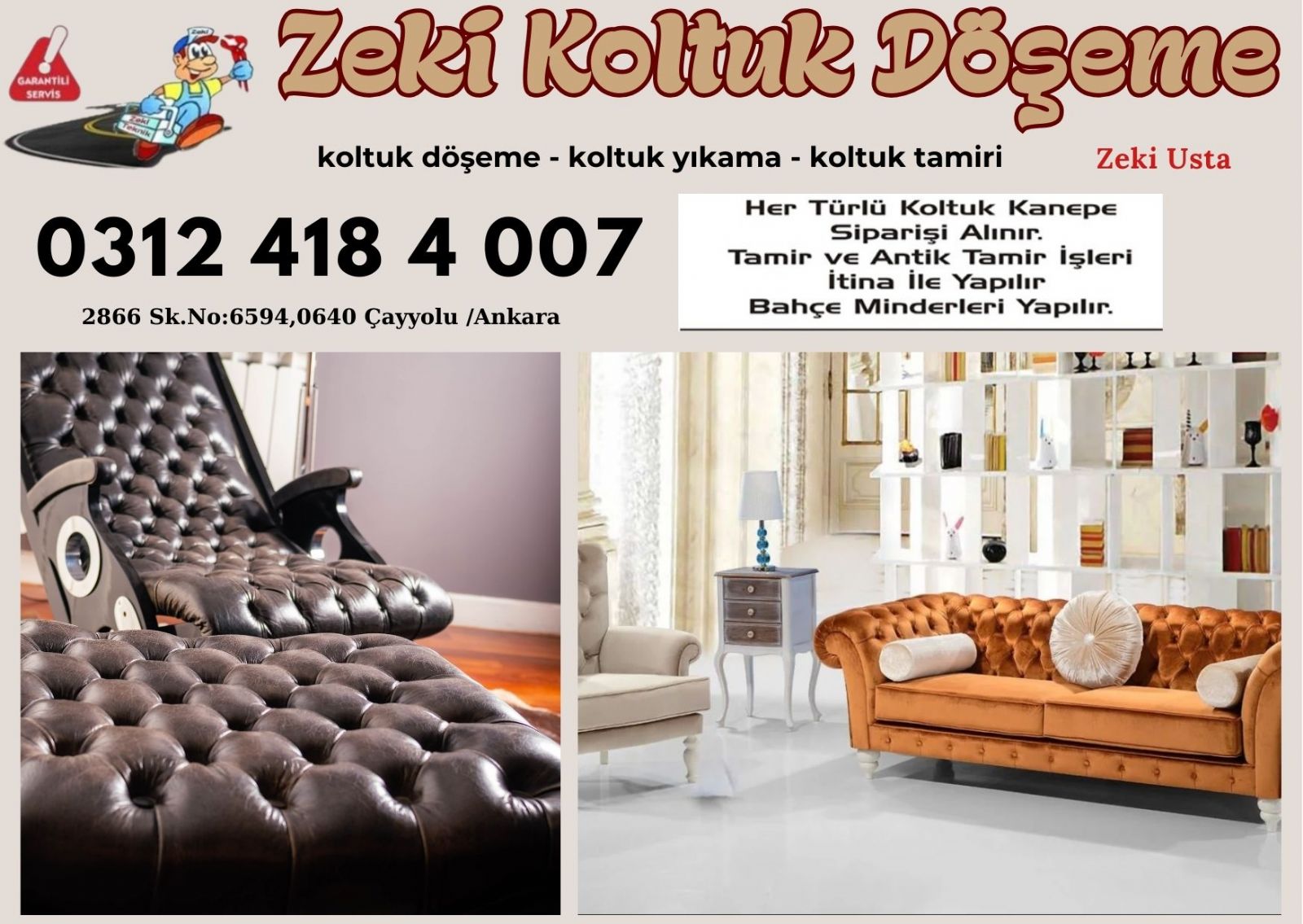 Çayyolu Koltuk Döşeme